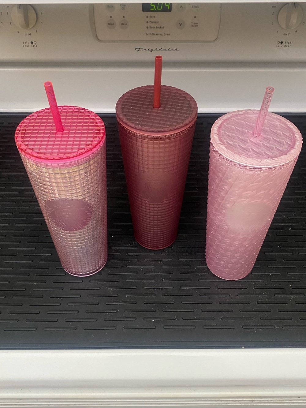 Starbucks Triple Tumbler Set in Pink, Dark Pink, and Blush